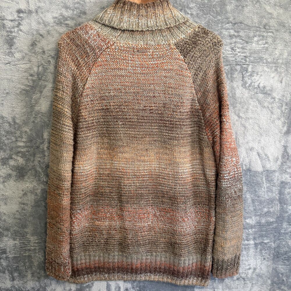 PrAna XL Autumn Rein Multicolor Ombre Tunic Sweater Wool Blend Chunky Knit Boho - Picture 2 of 8
